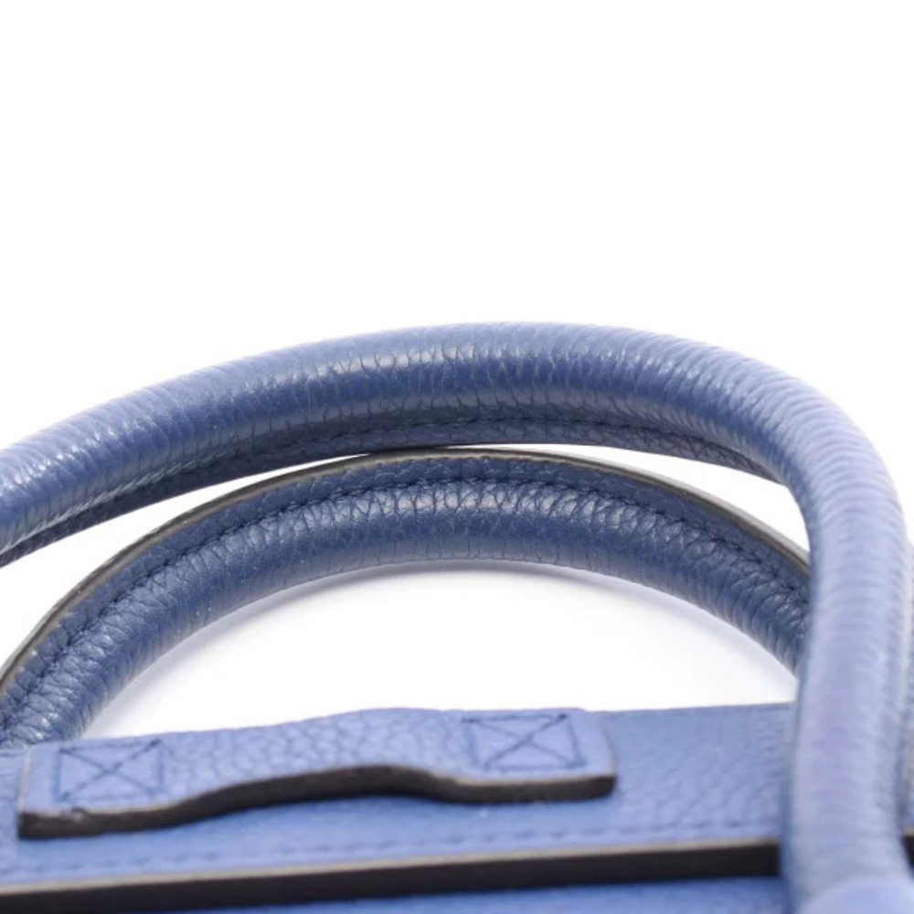Celine Handbag Luggage Leather Blue Shopper - Picture 8 of 9